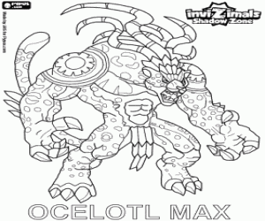 Ocelotl Max, Invizimals Shadow Zone coloring page