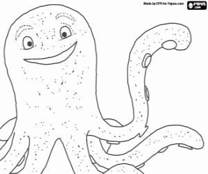 The octopus Stretch of Toy Story coloring page