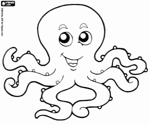 Octopus coloring page