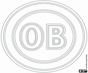 Odense BK emblem coloring page