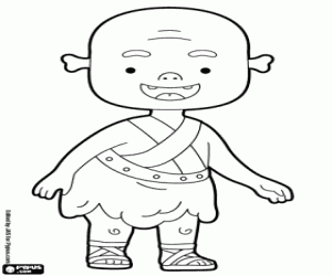 Ogre coloring page