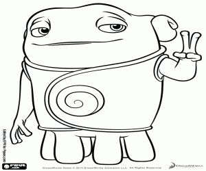 Oh, the protagonist coloring page