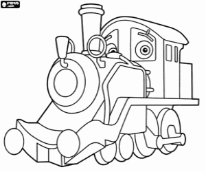 The oldest locomotive of Chuggington coloring page