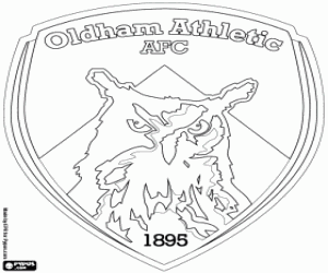 Oldham Athletic shield coloring page