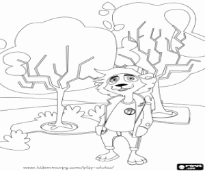 Oloko, a online strategy game coloring page