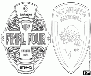 Olympiacos BC, Euroleague 2026 coloring page