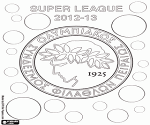 Olympiacos, champion 2012-2013 coloring page