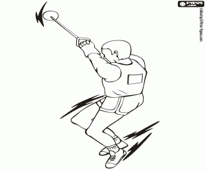 Olympic hammer throw coloring page