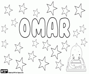 Omar, variant of Umar coloring page