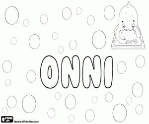 Onni, Finnish name coloring page