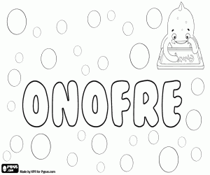 Onofre, name for boy coloring page