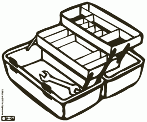 Open toolbox coloring page