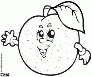 Orange coloring page