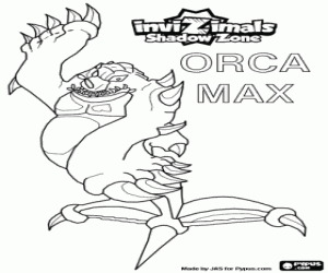 Orca Max, Invizimals Shadow Zone coloring page