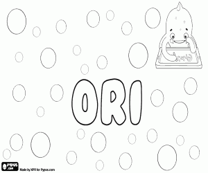 Ori, name of Hebrew origin coloring page