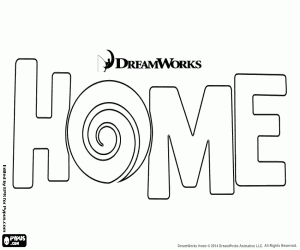 Original logo of the movie Home coloring page