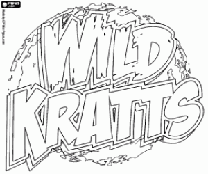 Original logo of Wild Kratts coloring page