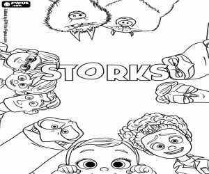 The original poster of Storksxx coloring page