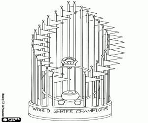 Original trophy of MBL World Series coloring page