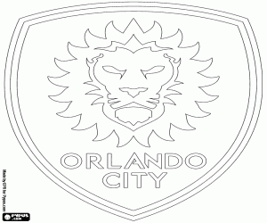 Orlando City SC logo coloring page