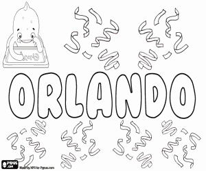 Orlando, variant of Rolando coloring page