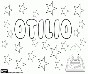 Otilio, name in various languages coloring page