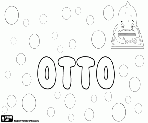 Otto, name of Germanic origin coloring page
