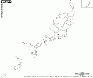Palau map coloring page