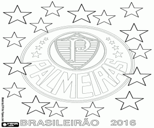 Palmeiras, 2016 Brazil champion coloring page