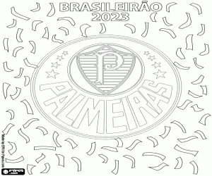 Palmeiras, Brasileirão 2023 coloring page