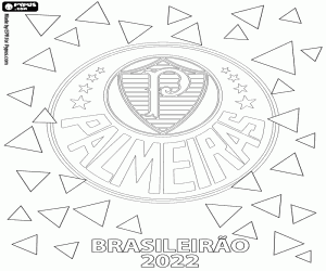 Palmeiras, champion Brazil 2022 coloring page