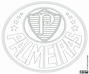 Palmeiras emblem coloring page