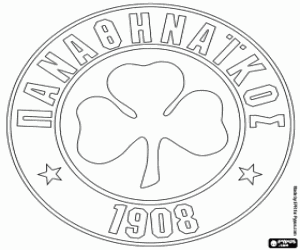 Panathinaikos emblem coloring page