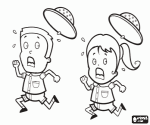 The panic of two explorers coloring page