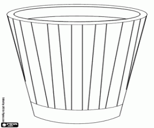 A paper cup coloring page