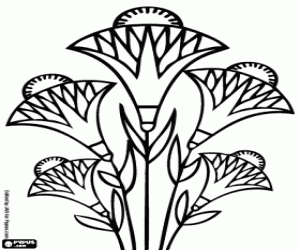 The Papyrus of Egypt coloring page
