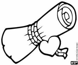 Parchment coloring page