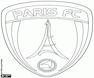 Paris FC logo coloring page