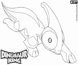 Paris, the Zoe's dinosaur coloring page