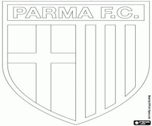 Parma AC badge coloring page