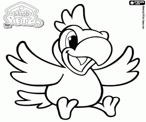 A parrot plush, Club Petz coloring page