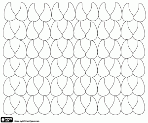 Pattern with irregular drops coloring page