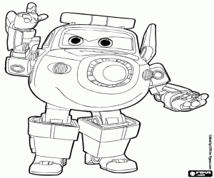 Paul is the police aircraft coloring page