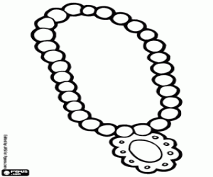Pearl Necklace coloring page