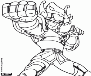 Pegasus Seiya coloring page
