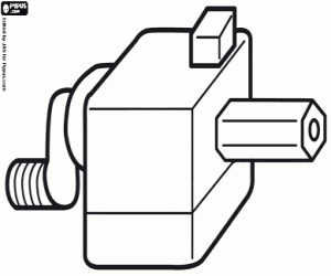 A pencil sharpener for pencils coloring page