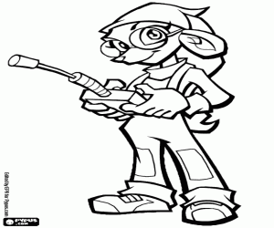 Penelope from Sly Cooper coloring page