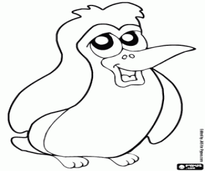Penguin coloring page