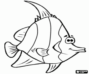 Pennant coralfish coloring page