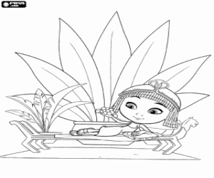 Penny, Queen of ancient Egypt coloring page